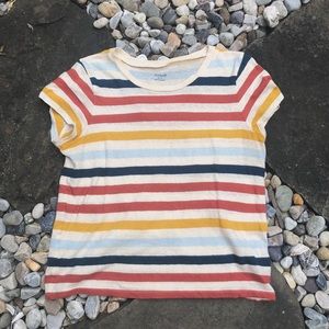 Colorful striped Madewell tee